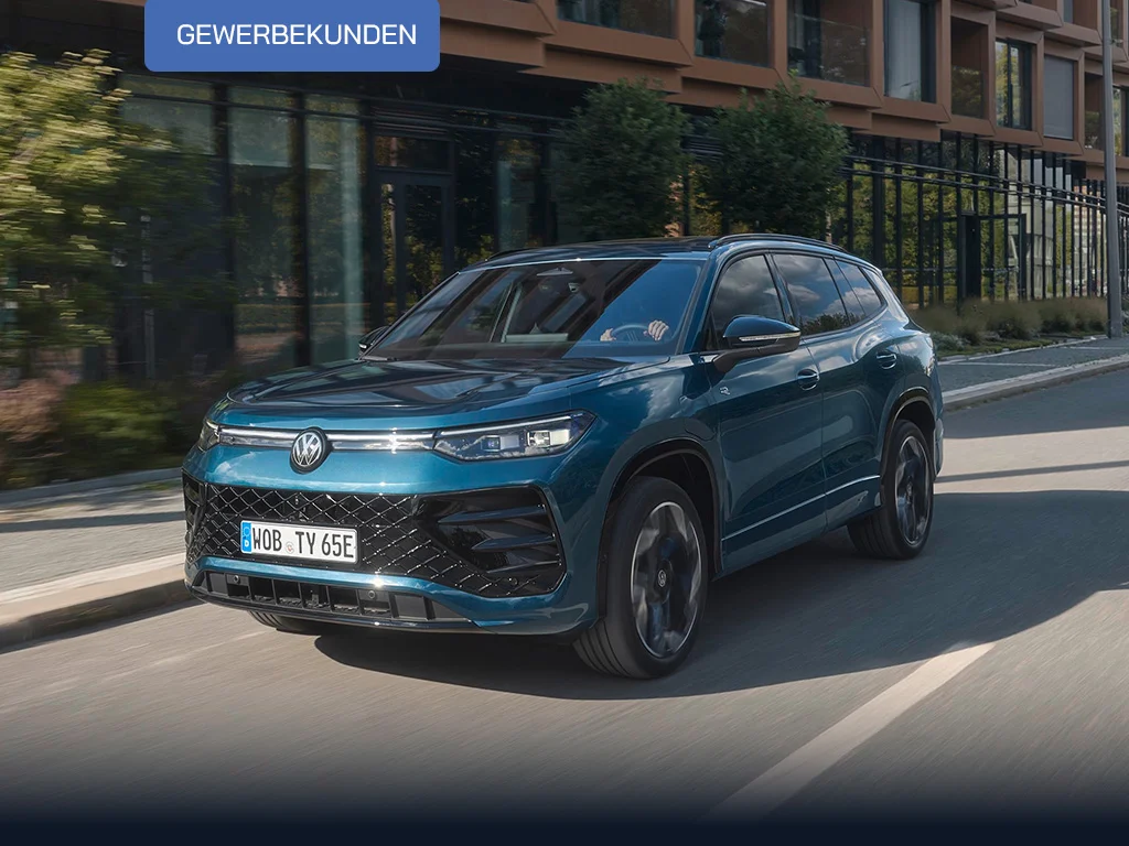Tayron eHybrid GK A Hesse blaues Fahrzeug